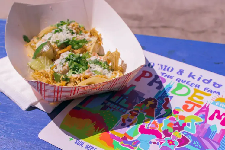 Taylor's Tacos Chicago serving street food bowls at Chicago Pride Fest