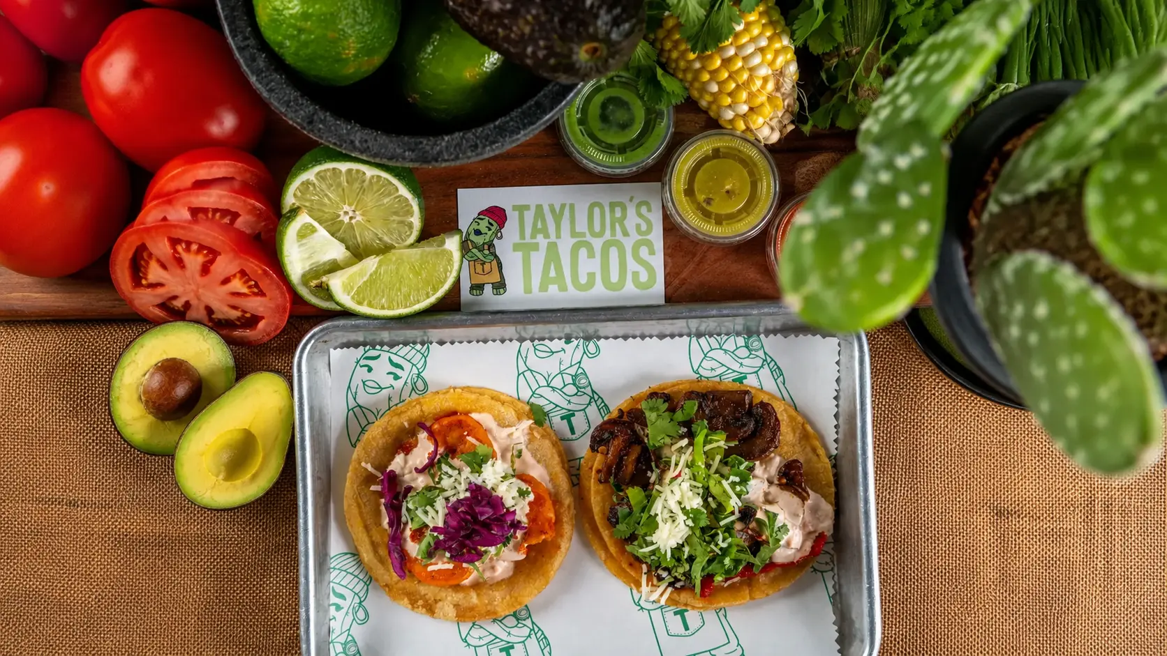 Taylor's Tacos Chicago — gourmet street tacos with fresh cilantro, lime and colorful toppings
